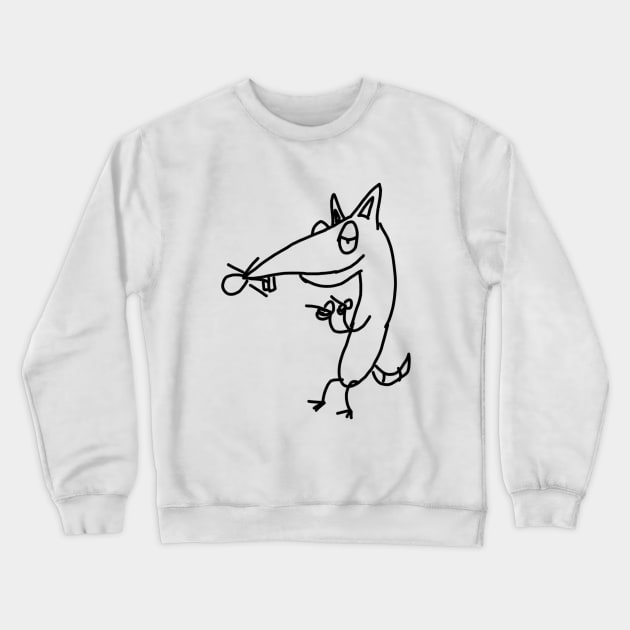 cool rat Crewneck Sweatshirt by the doodler